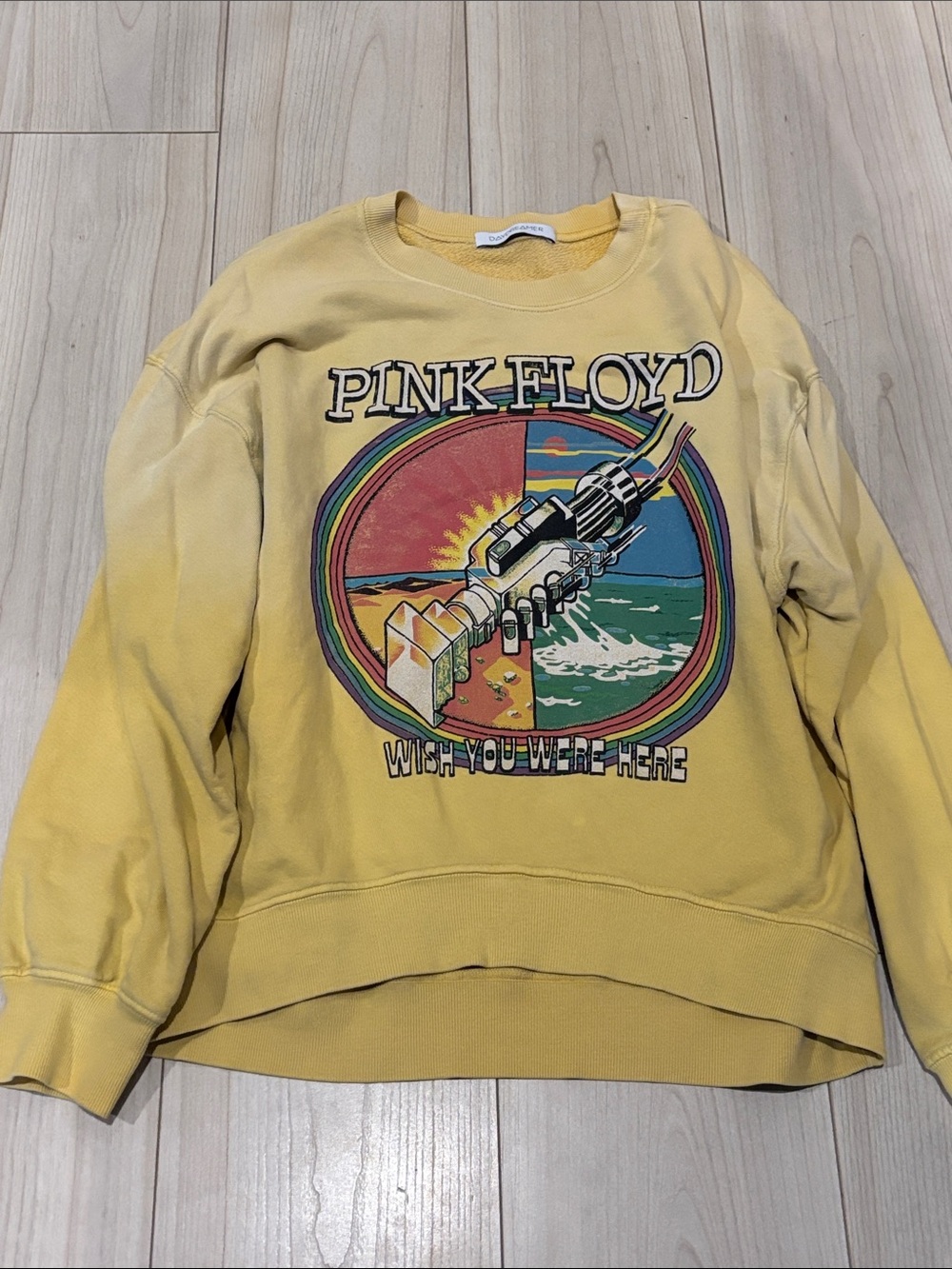 Daydreamer Yellow Pink Floyd Graphic Crewneck